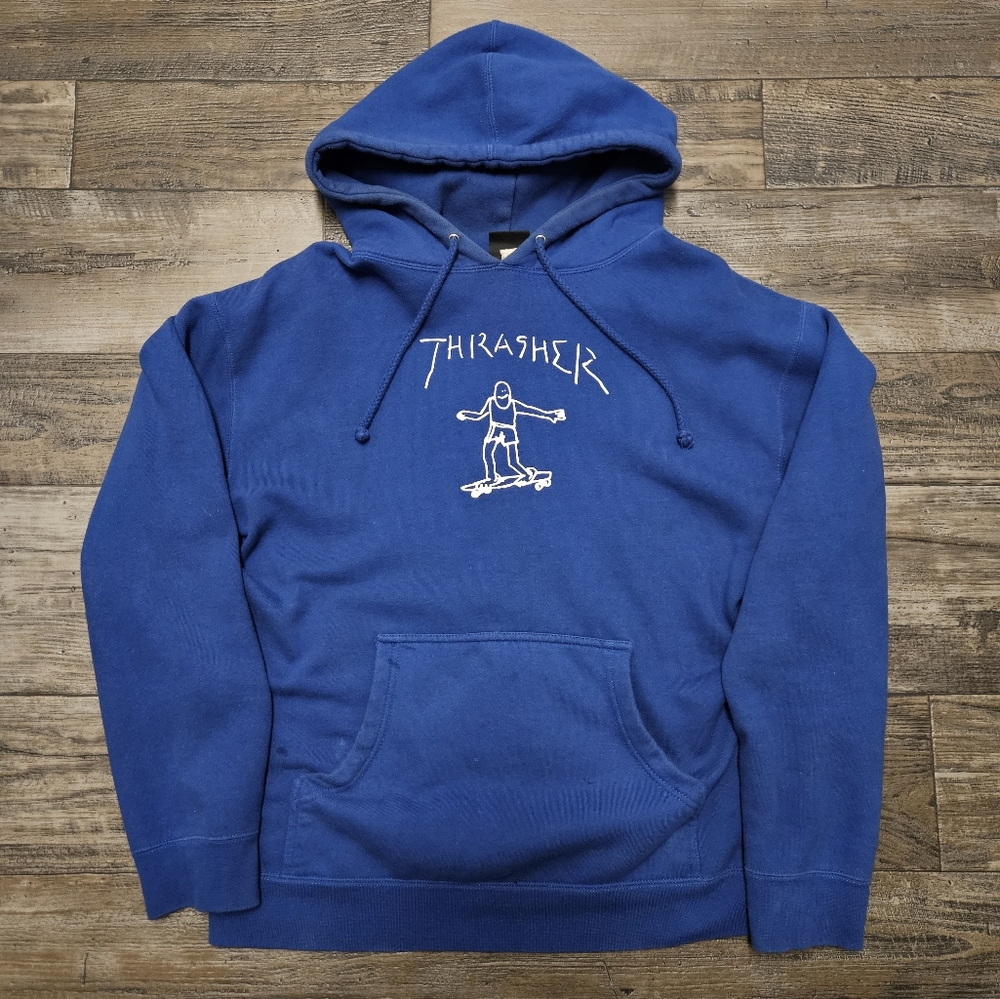 Royal Blue Trasher Hoodie